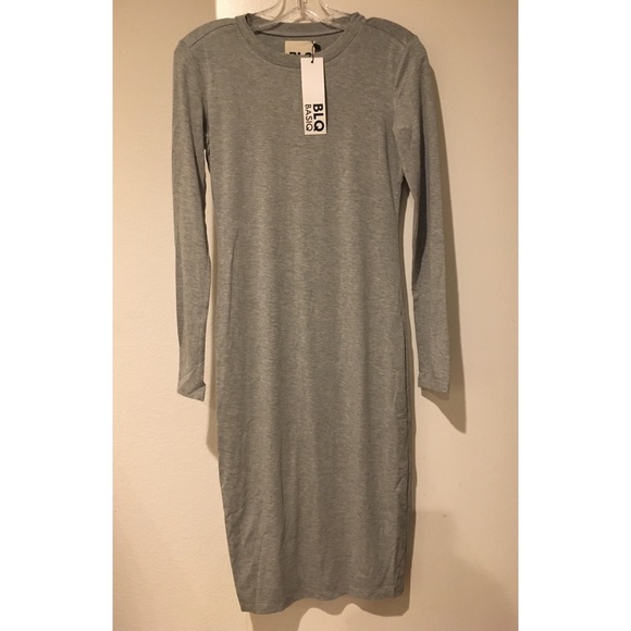 Blq Basiq Long Sleeve Midi Dress - Picture 4 of 4
